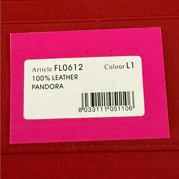 FORNARINA Pandora Leather Wallet, Clutch, Red - Picture 6 of 7
